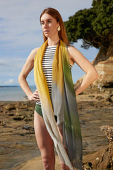 GERBERA linen blend scarf