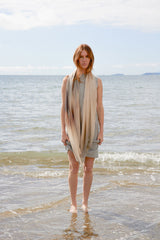 FREESIAS linen blend scarf