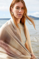 FREESIAS linen blend scarf