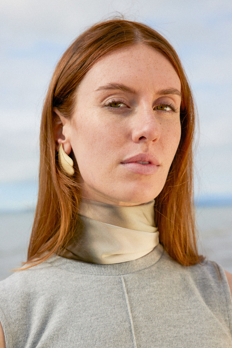 FREESIAS silk chiffon scarf