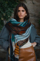 OUTRIGGER SHORE oversized wool scarf