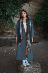 OUTRIGGER SHORE skinny wool scarf