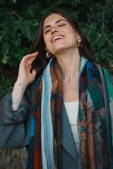 OUTRIGGER SHORE skinny wool scarf