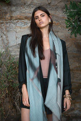 SEAWEED SUNSETS oversized wool scarf