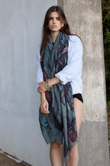 JUKUNG BOATS skinny wool scarf