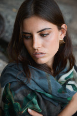 ISLAND ROSE oversized wool scarf