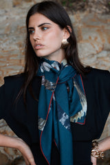 HERITAGE TRIANGLE: PETROL giant wool triangle