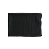 BLACK - plain wool scarf