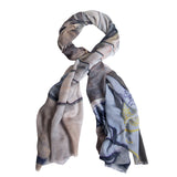 UNDER THE BRIDGE cotton scarf
