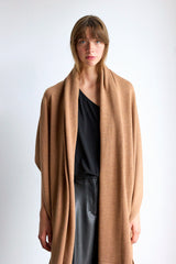 MERINO WRAP - CARAMEL
