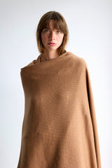 MERINO WRAP - CARAMEL