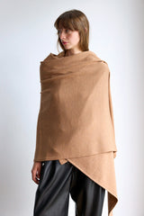 MERINO WRAP - CARAMEL