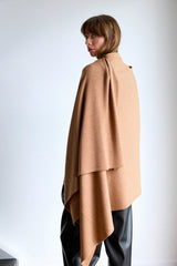 MERINO WRAP - CARAMEL