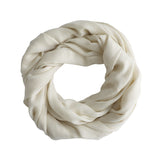 CREAM - plain wool scarf