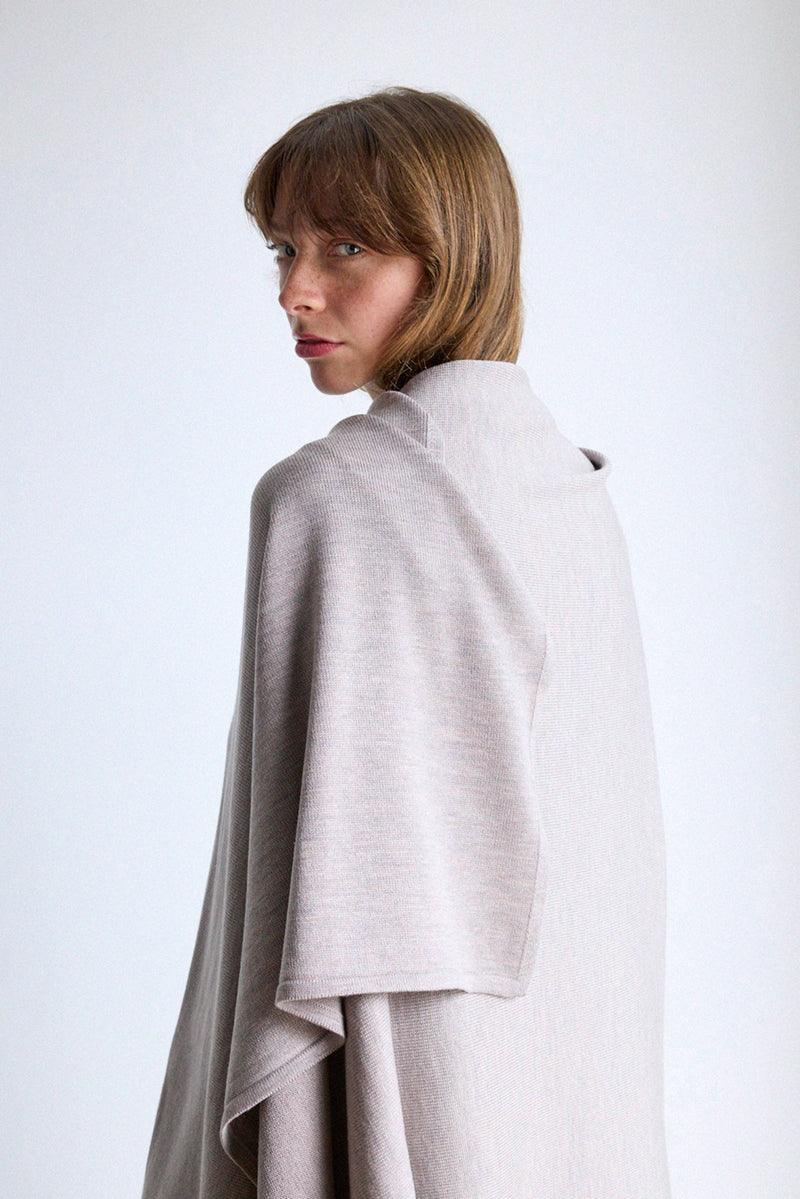 MERINO WRAP - DOVE