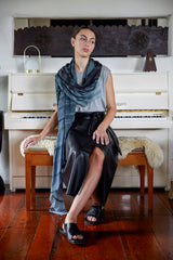 DOWNPOUR oversized wool scarf