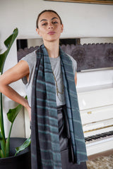 DOWNPOUR oversized wool scarf