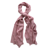DUSTY PINK - plain wool scarf