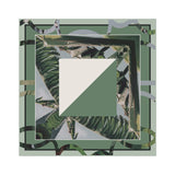 EMERALD CANOPY oversized square silk scarf