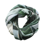 EMERALD CANOPY oversized square silk scarf