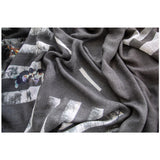 GINZA ZEBRAS skinny wool scarf