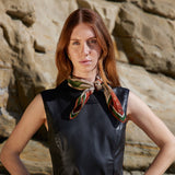 GOMPHRENA silk neckerchief