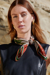 GOMPHRENA silk neckerchief