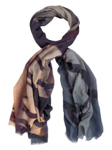 SUNSET FLAX cotton scarf