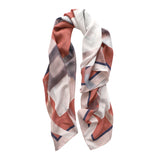 HARBOUR NIGHTS oversized square silk scarf