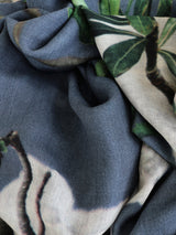 ISLAND ROSE oversized wool scarf