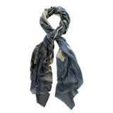 ISLAND ROSE oversized wool scarf