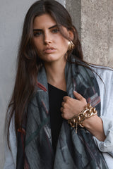 JUKUNG BOATS oversized wool scarf