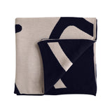 DARK NAVY JACQUARD - NZ Made merino blanket