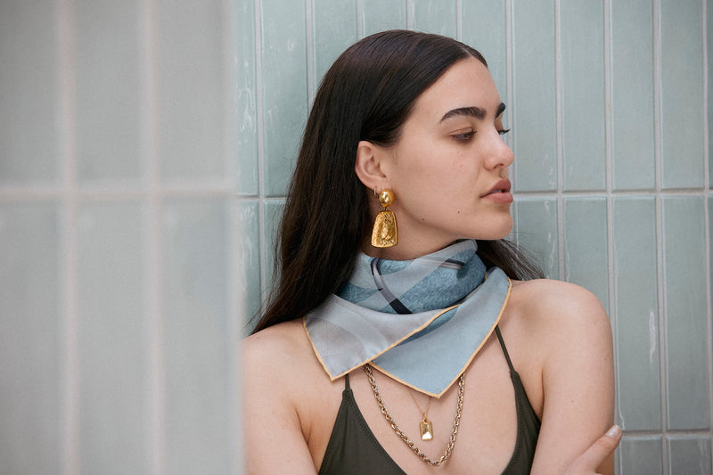 ATHENS silk neckerchief