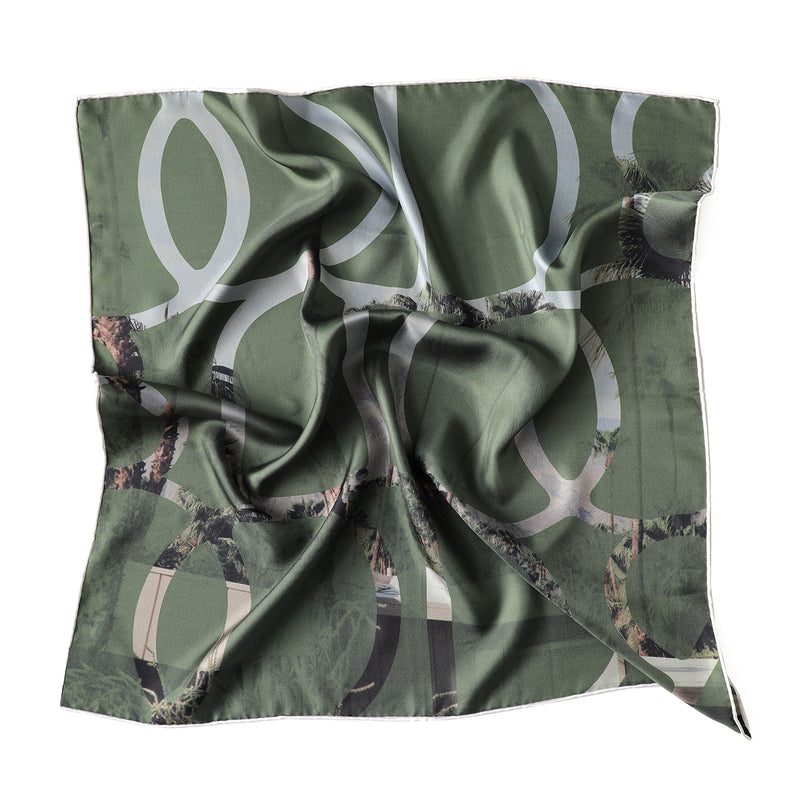 PALM SPRINGS silk neckerchief (pre-order for mid-Nov delivery)