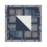 LOW TIDE oversized square silk scarf