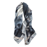 LOW TIDE oversized square silk scarf