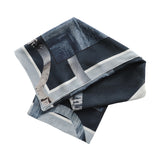 LOW TIDE oversized square silk scarf