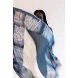 LOW TIDE oversized square silk scarf