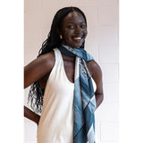 LOW TIDE oversized square silk scarf