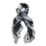 LOW TIDE oversized square silk scarf