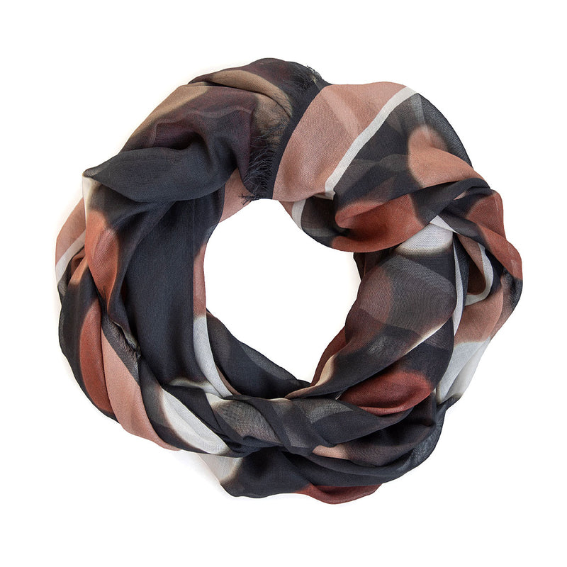 MANHATTAN BY NIGHT large square scarf