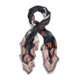 MANHATTAN BY NIGHT large square scarf