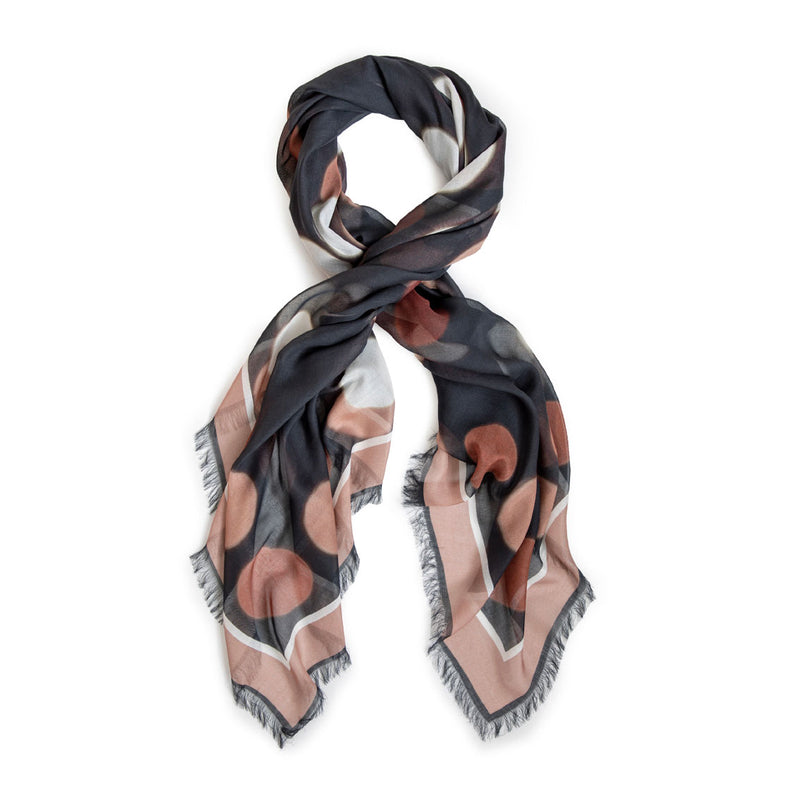 MANHATTAN BY NIGHT large square scarf