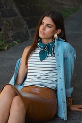HERITAGE NECKERCHIEF: DENIM wool neckerchief