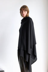 MERINO WRAP - NOIR