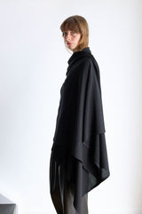 MERINO WRAP - NOIR