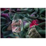 ORCHID JUNGLE skinny wool scarf