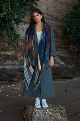 OUTRIGGER SHORE oversized wool scarf