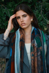 OUTRIGGER SHORE skinny wool scarf